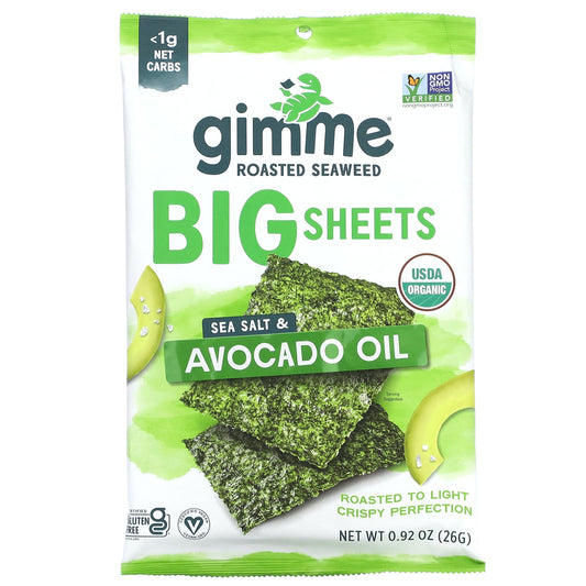 Roasted Seaweed Big Sheets Sea Salt & Avocado Oil