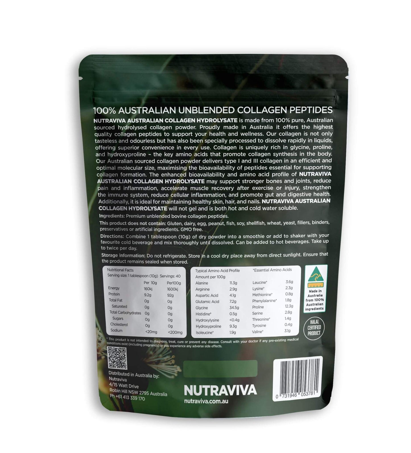 Australian Collagen Hydrolysate - Pasture Raised